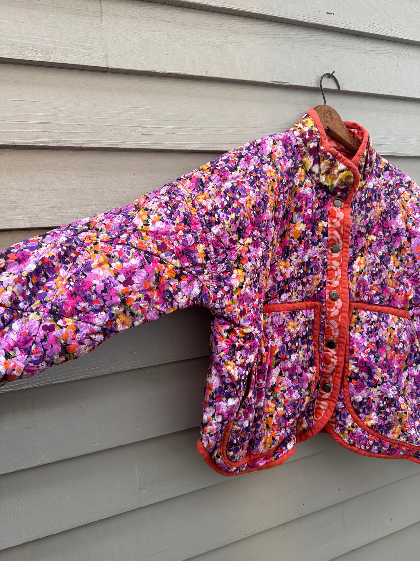 Orange Floral Flora - XL