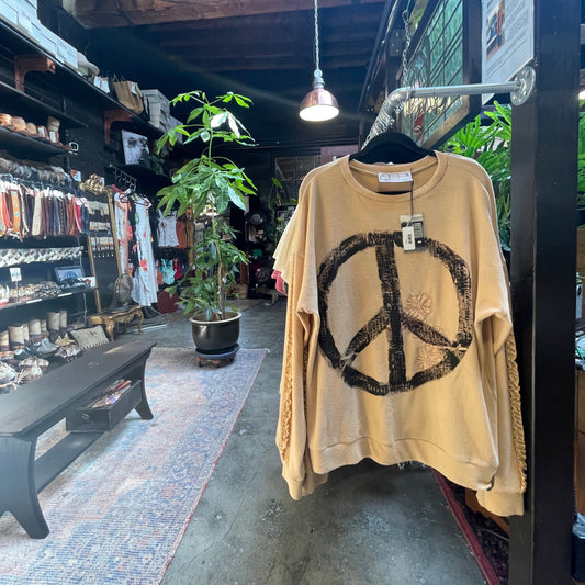 Peace Sign Crewneck